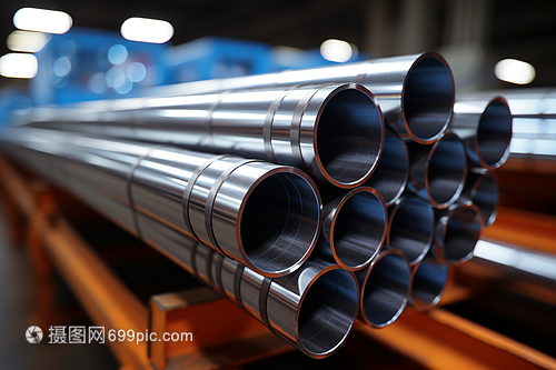 倉庫中的鋼管 存儲管理與應用